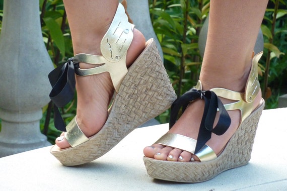 metallic gold gladiator sandals