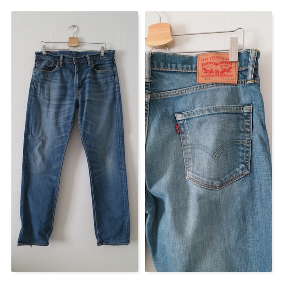 vintage 80's levi's 504 high waisted jeans