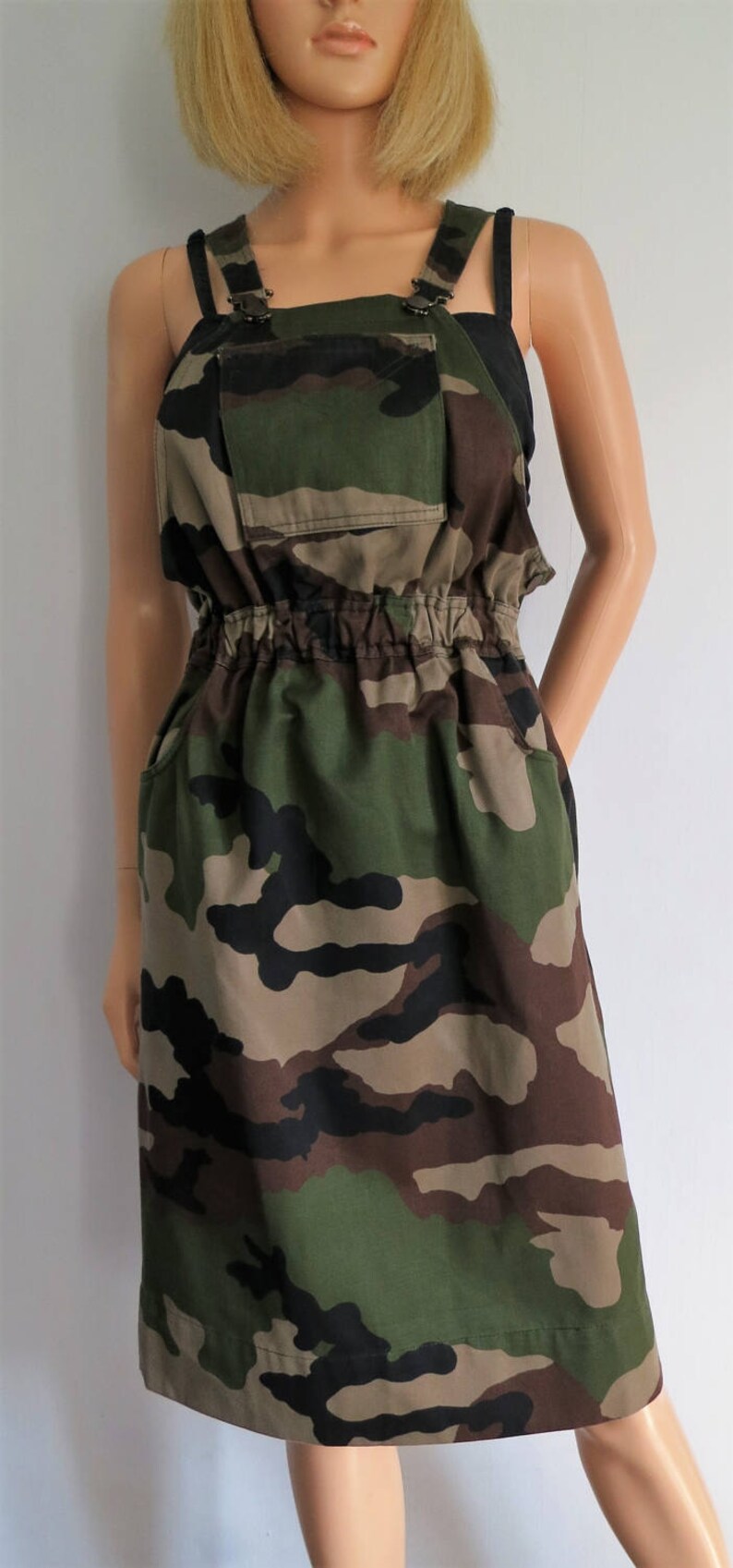 army dungaree dress