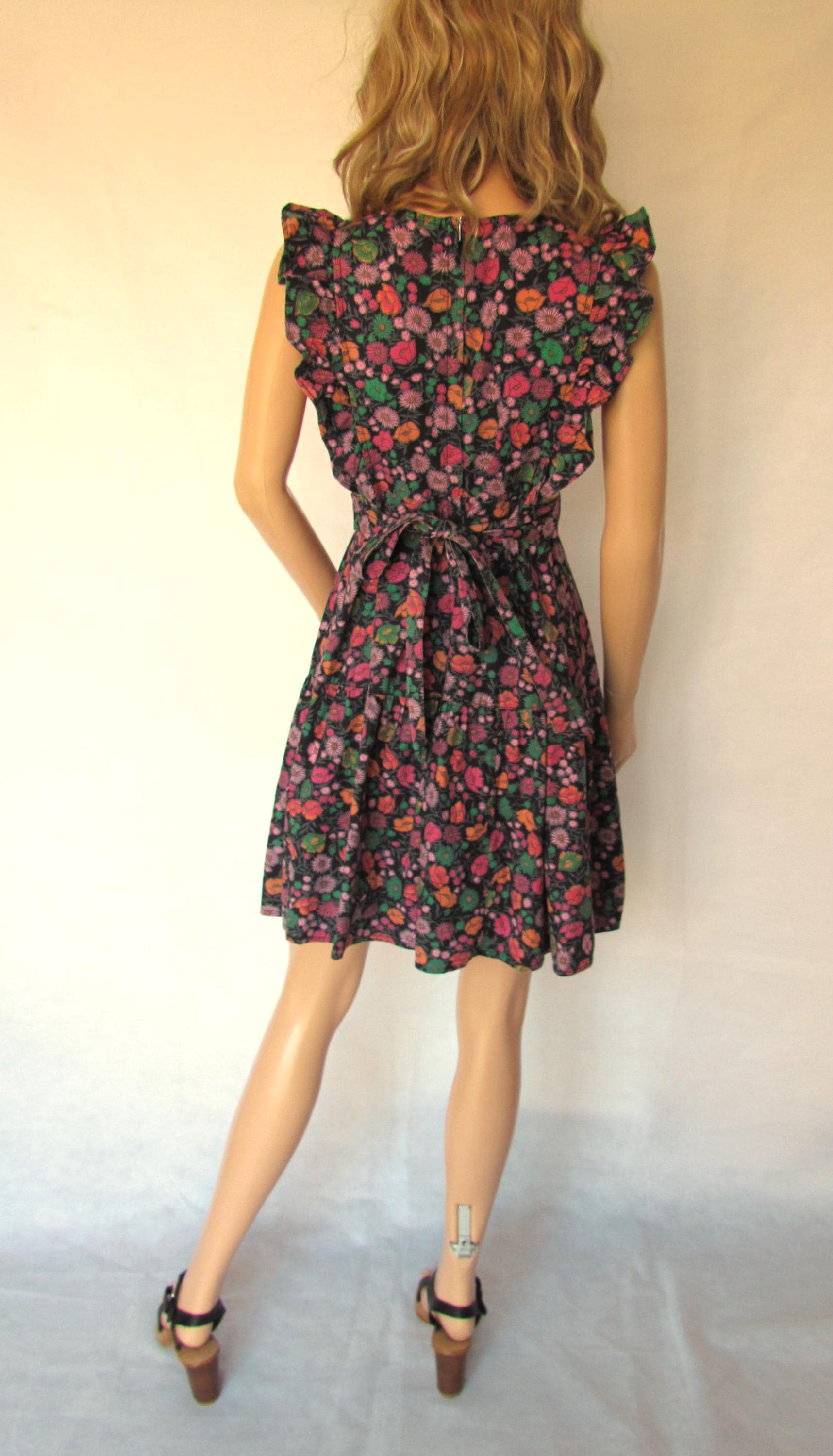 vintage♡70s♡ヴィンテージ♡花柄♡エプロンドレス vintage♡70s