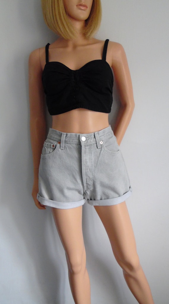 501 light wash distressed denim cutoff shorts levi's
