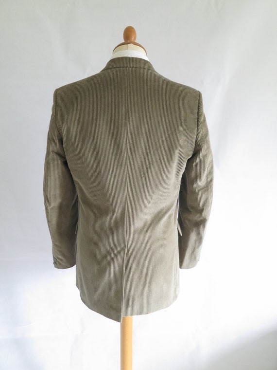 Corduroy sports coat jacket blazer, light brown c… - image 2