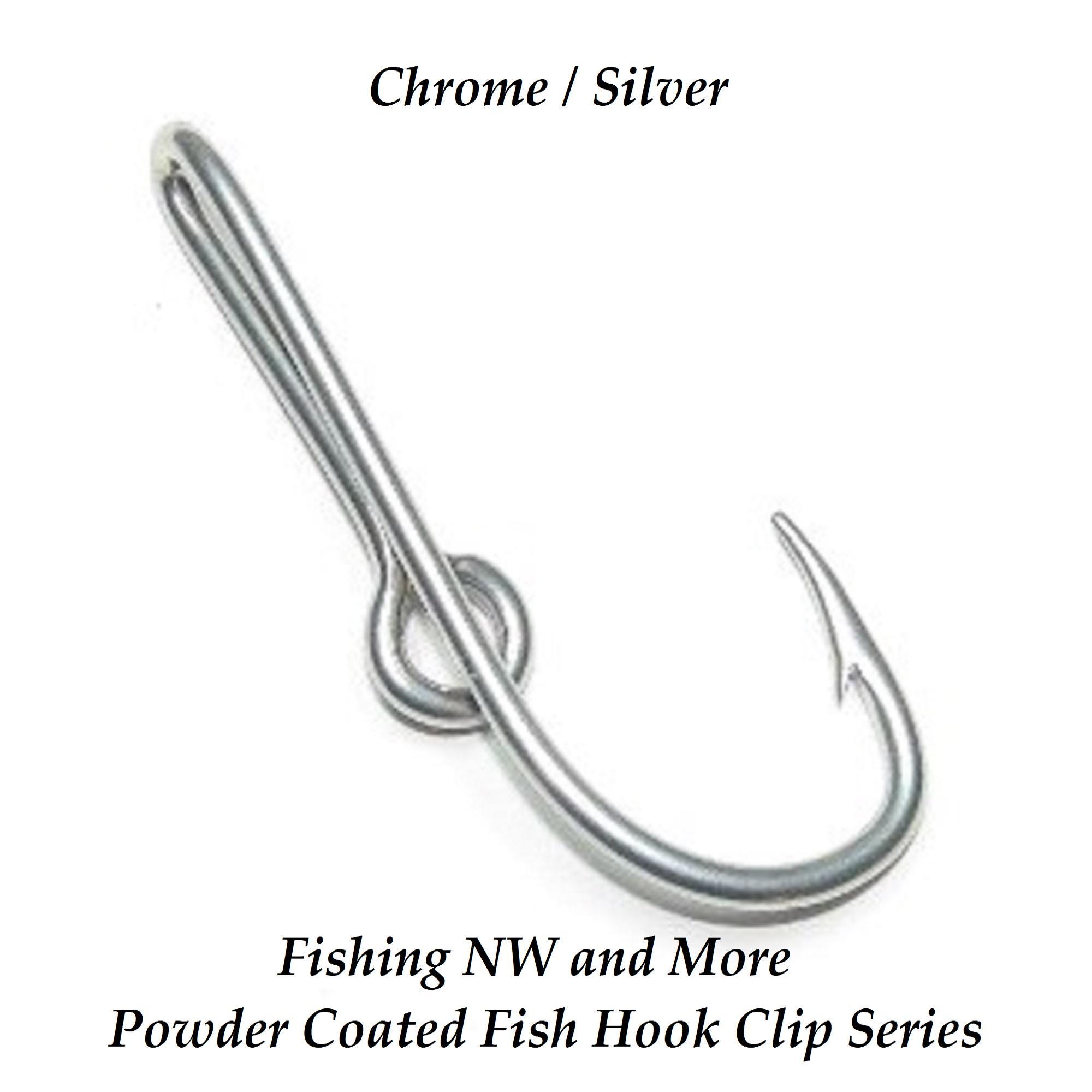 Chrome Fish Hook Hat Clip, Tie Clip, Money Clip Chrome Fish Hook Hat Clip, Tie Clip, Money Clip