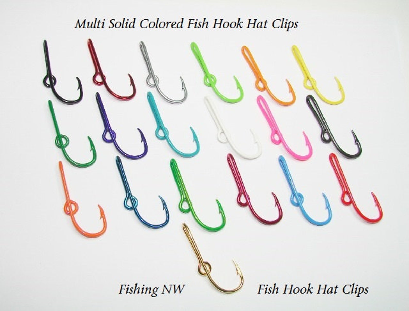 Gun Metal Colored Fish Hook Hat Clip / Pin Tie Clip or Money Etsy