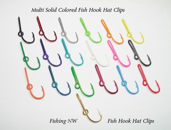 Gun Metal Colored Fish Hook Hat Clip / Pin, Tie Clip or Money Clip