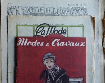 Lot of vintage fashion magazines