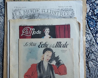 Lot of vintage fashion magazines