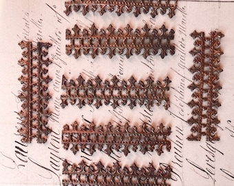 A lot of antique raw brass stampings from Framex Paris