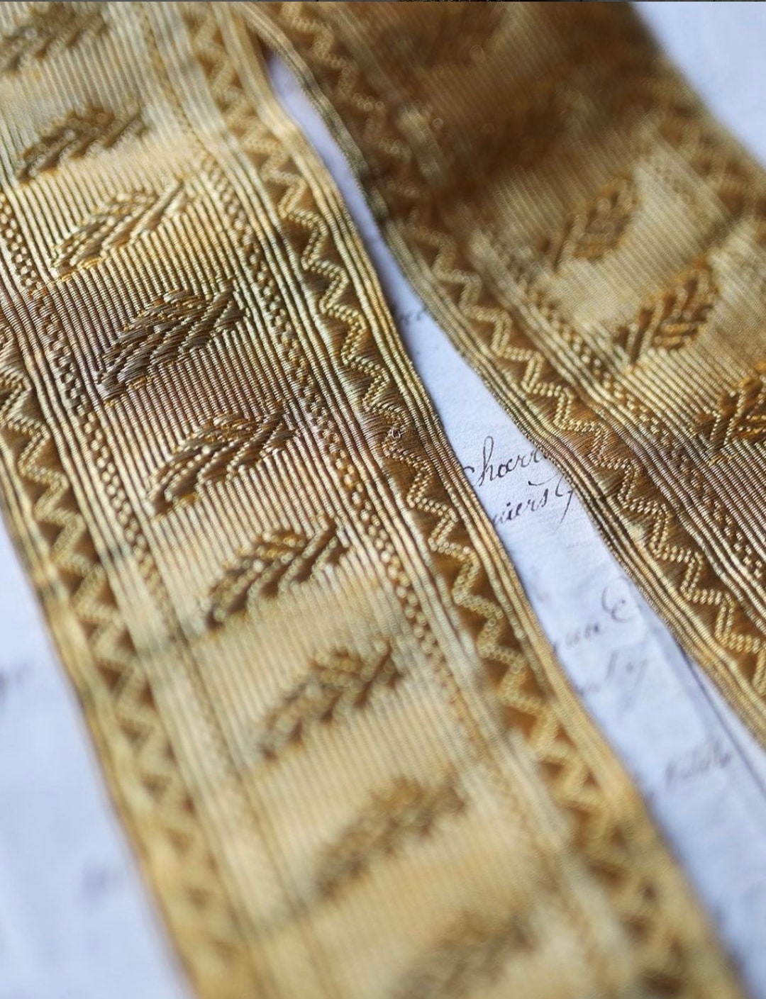 1800s Gold Metal Ribbon - Etsy