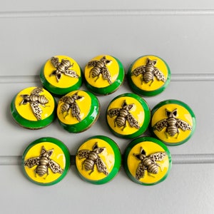 Bee metal buttons high grade 20mm 2cm DIY coats sold in packs of 9 l image 8