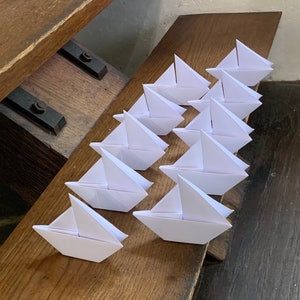 10 segnaposto per viaggi di nozze, barca origami, barca semplice, decorazione per feste