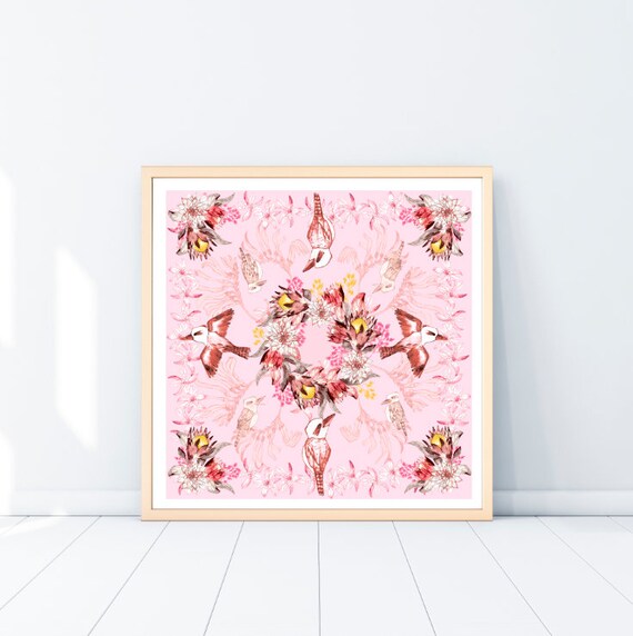 Native Australian Art Print Kookaburra