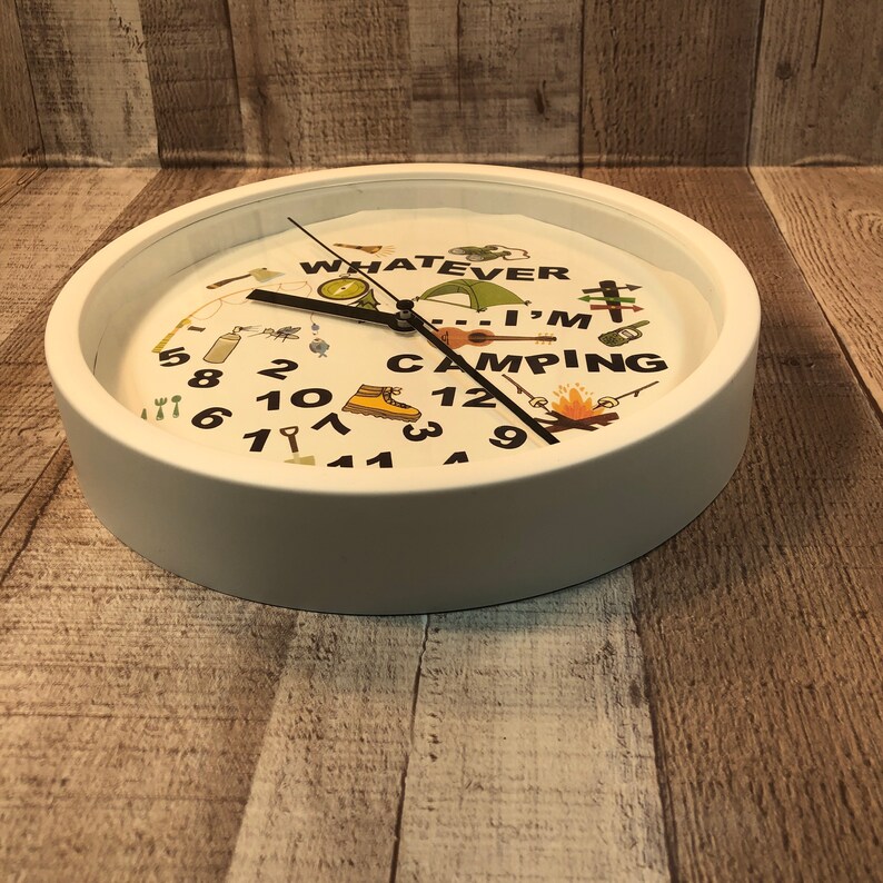 Camping clock Crazy Whatever camping clock. Best camping RV Etsy