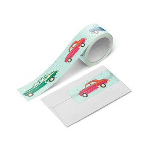 Auto Washi Tape | Scrapbook Washi Tape | Vintage Washi | Road Trip Washi | Tagebuch Washi Tape | Ästhetisches Tape | Altes Auto Washi | Auto Tape