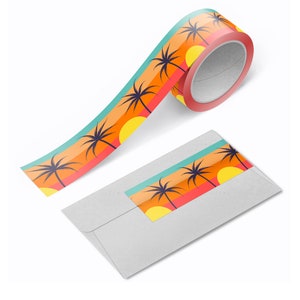 The Green Flash Washi Tape | Scrapbook Washi Tape  | Journal Washi Tape | Aesthetic Tape | Japanese Tape | Tropical Holiday