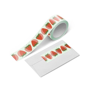 Fruit Washi Tape | Scrapbook Washi Tape | Strawberry Washi | Fruity Washi | Journal Washi Tape | Aesthetic Tape | Summer Washi |