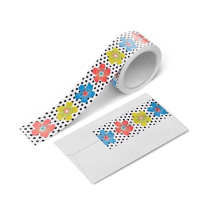 Flower Washi Tape | Scrapbook Washi Tape | Garden Washi | Floral Washi | Washi Tape | Aesthetic Tape | Japanese Tape | Hawaii | Tropical