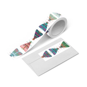 Bug Washi Tape / Insect Washi Tape / Moth Washi Tape / Masking Tape / Japanese Tape / Insect / Nature Tape / Scrapbook Tape / Journal Tape