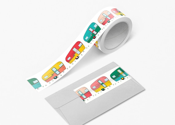 Traveling Washi Tape Scrapbook Washi Tape Camping Washi Camper Van