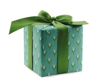 Emballage cadeau floral : feuilles de papier cadeau fleurs printanières