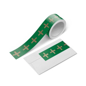 Cross Washi Tape | Scrapbook Washi Tape | Gold Foil Washi | Foil Washi | Journal Washi Tape | Aesthetic Tape | Holiday Washi | Christmas |
