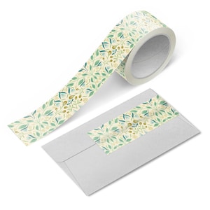 Nova fita Washi de crescimento | Fita Washi de flores | Fita Washi Floral | Fita adesiva | Fita Japonesa | Fita Natureza | Fita para álbum de recortes | Fita de diário