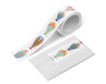Bug Washi Tape | Insect Washi Tape | Moth Washi Tape | Masking Tape | Japanese Tape | Insect | Nature Tape | Scrapbook Tape | Journal Tape