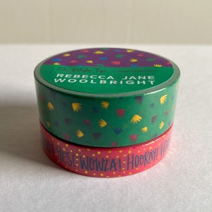 Celebration Washi Tape | Confetti Washi | Handlettering | Gold Foil Washi Tape | Japanese Tape | Masking Tape | Ascetic Tape | Stationery
