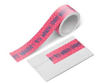 Party Washi Tape | Scrapbook Washi Tape | Celebration Washi | Gold Foil Washi | Journal Washi Tape | Aesthetic Tape | Japanese Tape | Wow