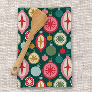 Tinsel Tea Towel | Linen Tea Towel | Housewarming Gift | Kitchen Towel | Decorative Towel | Kitchen Hand Towel | Holiday Decor