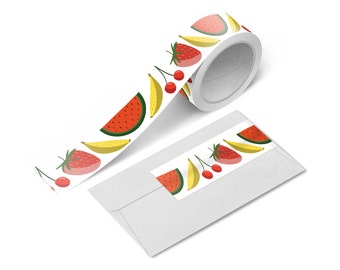 Obst Washi Tape | Scrapbook Washi Tape | Erdbeer Washi | Banane Washi | Tagebuch Washi Tape | Ästhetisches Tape | Wassermelone Washi |