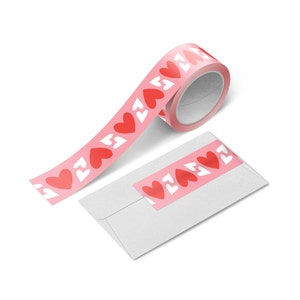 Heart Washi Tape | Scrapbook Washi Tape | Love Washi | Valentines Washi | Journal Washi Tape | Aesthetic Tape | Japanese Tape