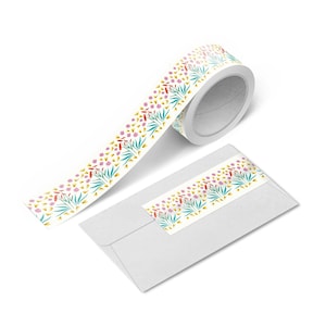 Flower Washi Tape | Scrapbook Washi Tape | Garden Washi | 1 inch Washi | Journal Washi Tape | Aesthetic Tape | Japanese Tape | Bloom Tape
