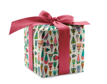 Moth Gift Wrap: Bug Wrapping Paper, Nature Pattern