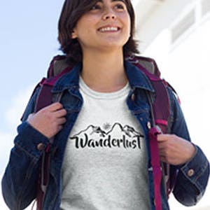 Wanderlust Shirt | Women&#39;s Shirt Wanderlust Gift | Adventure Shirt | World Travel Shirt | Mountain shirt | Road Trip Shirt | Traveler Shirt