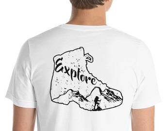 Explore Shirt, Hiking Shirt, Camping Shirt, Mens T-shirt, Adventure Shirt, Gifts for Him, Graphic Tees, Mountain Hiking, Camping Gifts, tees