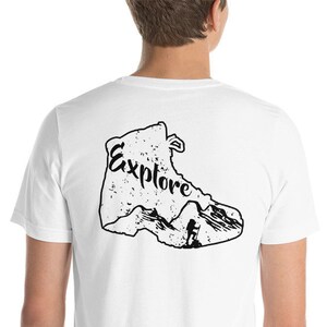 Explore Shirt, Hiking Shirt, Camping Shirt, Mens T-shirt, Adventure Shirt, Gifts for Him, Graphic Tees, Mountain Hiking, Camping Gifts, tees