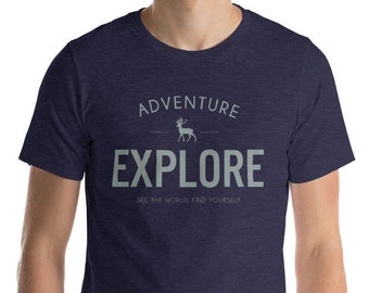 Äventyrströja, Utforskartröja, Rese-tröja, Wanderlust-tröja, Friluftsliv, Natur-tröja, Vandringskjorta, Camping-tröja, Resepresent, T-shirt