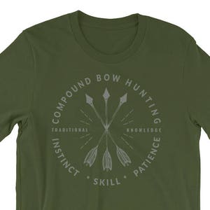 Compound Bow Hunting Men&#39;s Shirt, Bowhunting Gift, Bow Hunter gift, Hunter shirt, Compound Bow Gift, Unisex Shirt, Traditional Bow Arrow
