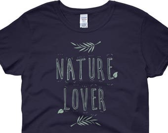 Nature Lover Women's T-Shirt,  Nature Lover Gift, Nature Shirt, Outdoors Shirt, Boho Shirt, Nature Gift, Nature Shirt, Outdoors T Shirt