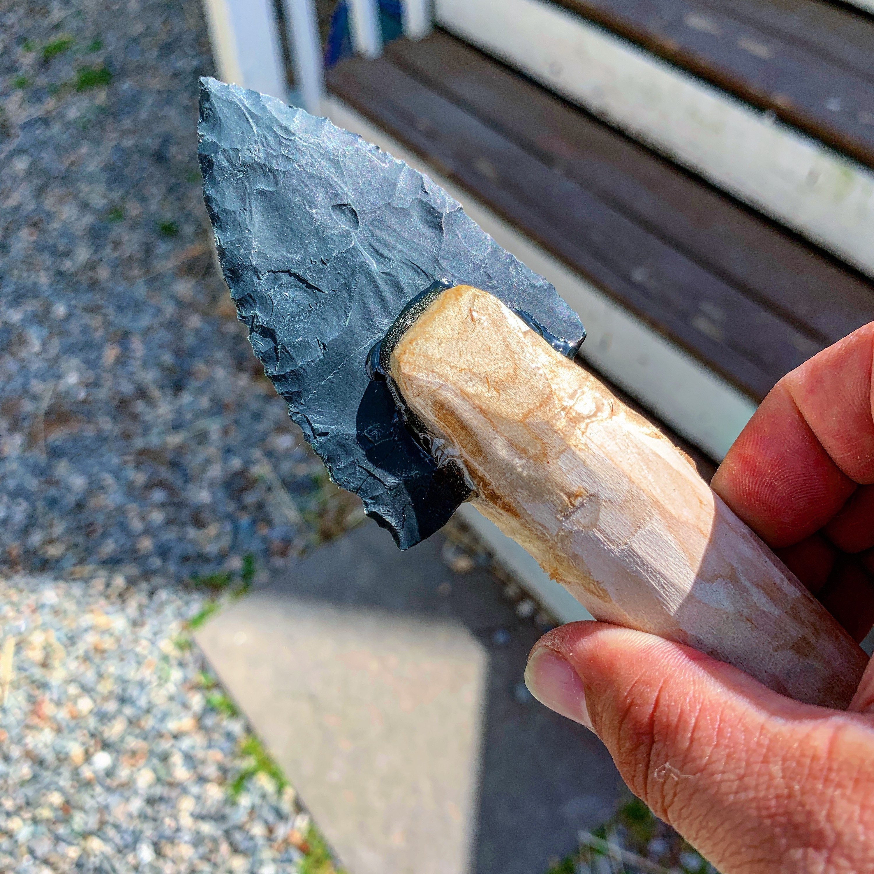 Medium Length Flint Knives made to Order -  Canada