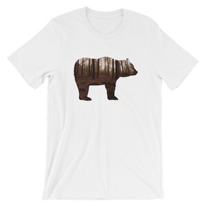Forest Bear T-Shirt | Nature Wildlife Tee | Gift for Hikers & Outdoor Enthusiasts | Bear Spirit Shirt | Outdoorsy Gift