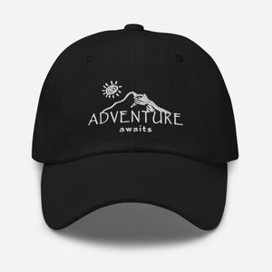 Adventure Hat, Baseball Hat, Ball Cap, Outdoors Hat, Outdoorsmen Hat, Nature Hat, Travel Hat, Camping Hat, Hiking Hat, Mountain Hat, Gift