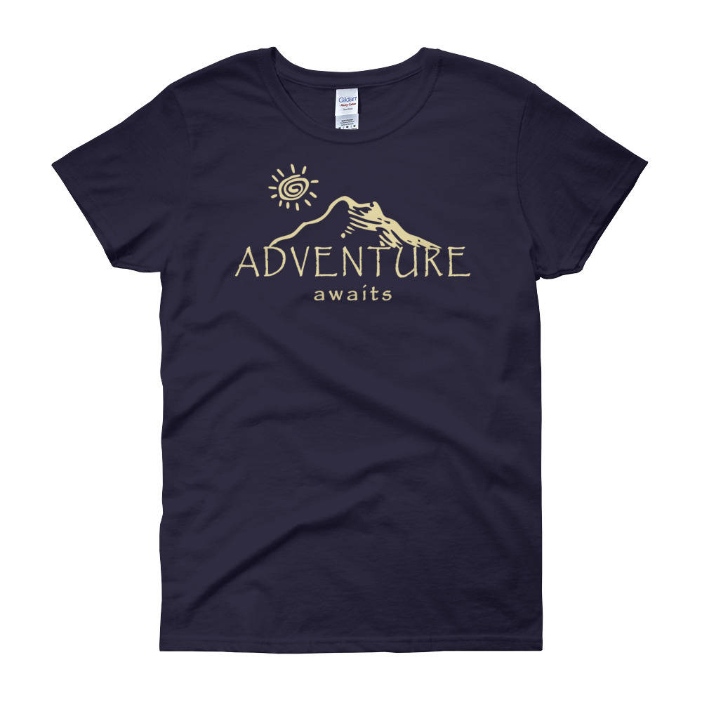 Adventure Awaits Women's T-shirt Adventure Shirt | Etsy