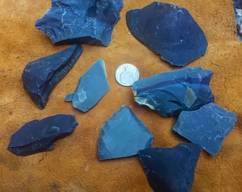 Rare Flintknapping Chert Flint Spalls & Flakes, Raw NY Normanskill Chert Stone, Flintknapping Supplies, Flintknapping Kit, Small Flat Rate