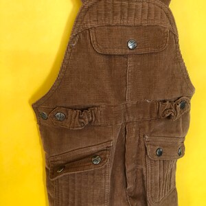 Girls 1970s vintage corduroy overalls by Choozie Brand image 8