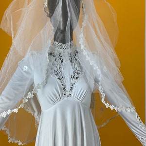1970’s Wedding dress long sleeve
