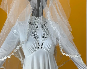 1970’s Wedding dress long sleeve