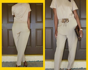 Wild Life Vintage Jumpsuit Leopard Print