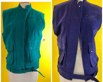 Chaleco de carga de pana vintage